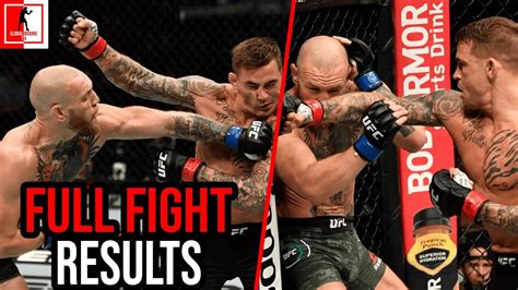 mcgregor poirier fight results.